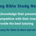 Helping Bible Study Newbies by Melanie Newton. Make it easy for them to learn and not give up!