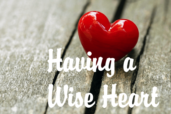 Having a wise heart-women from Proverbs