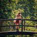 Girl on bridge