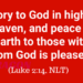 Luke 2:14-Peace on earth to those with whom God is pleased