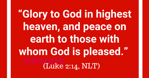 Luke 2:14-Peace on earth to those with whom God is pleased